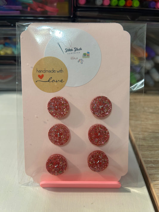 15mm sparkle buttons