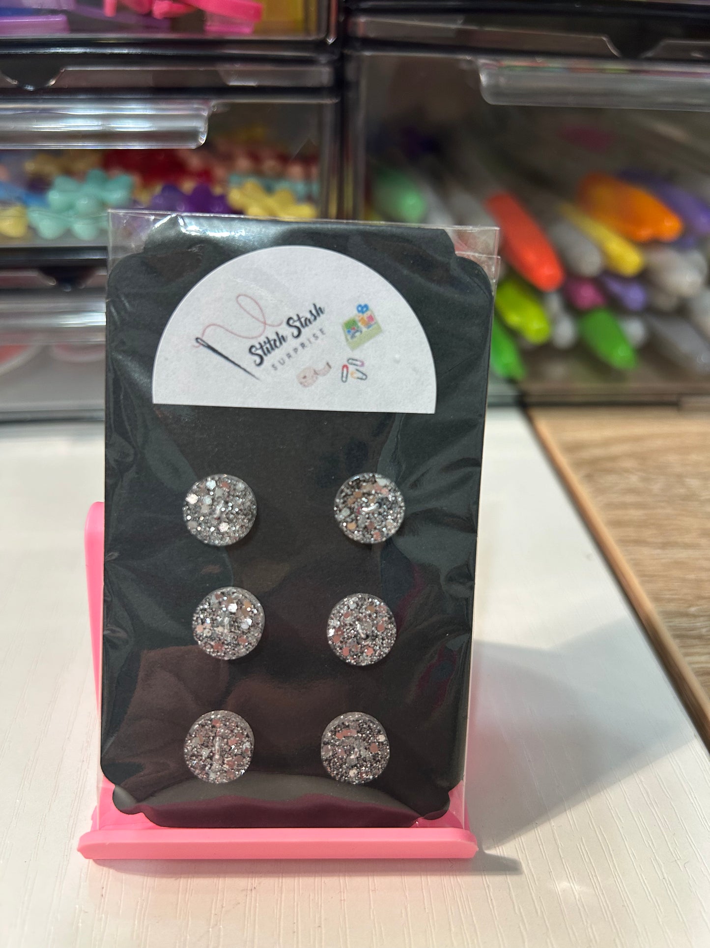 10mm sparkle buttons